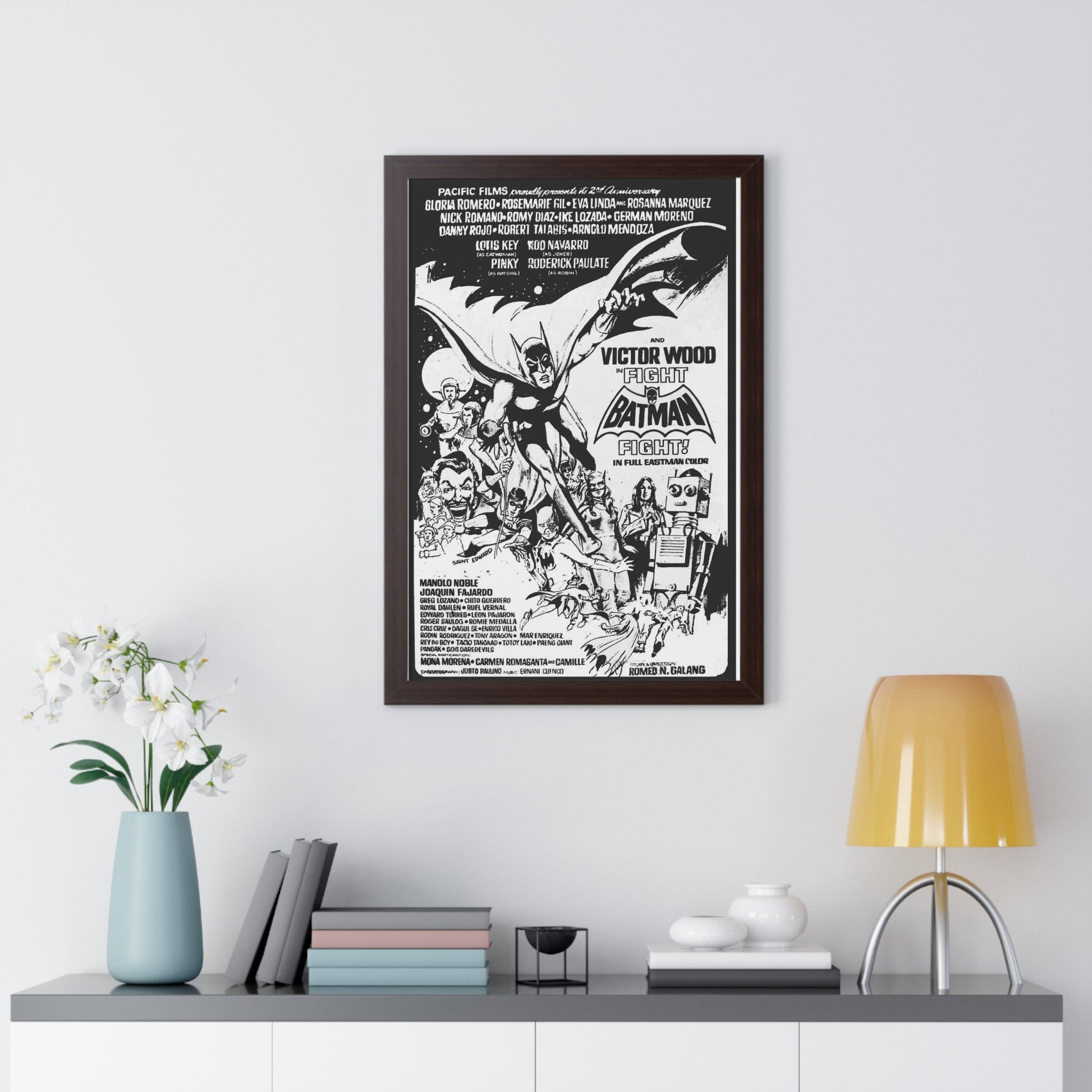 FIGHT BATMAN FIGHT 1973 - Framed Movie Poster-The Sticker Space