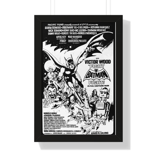 FIGHT BATMAN FIGHT 1973 - Framed Movie Poster-16″ x 24″-The Sticker Space