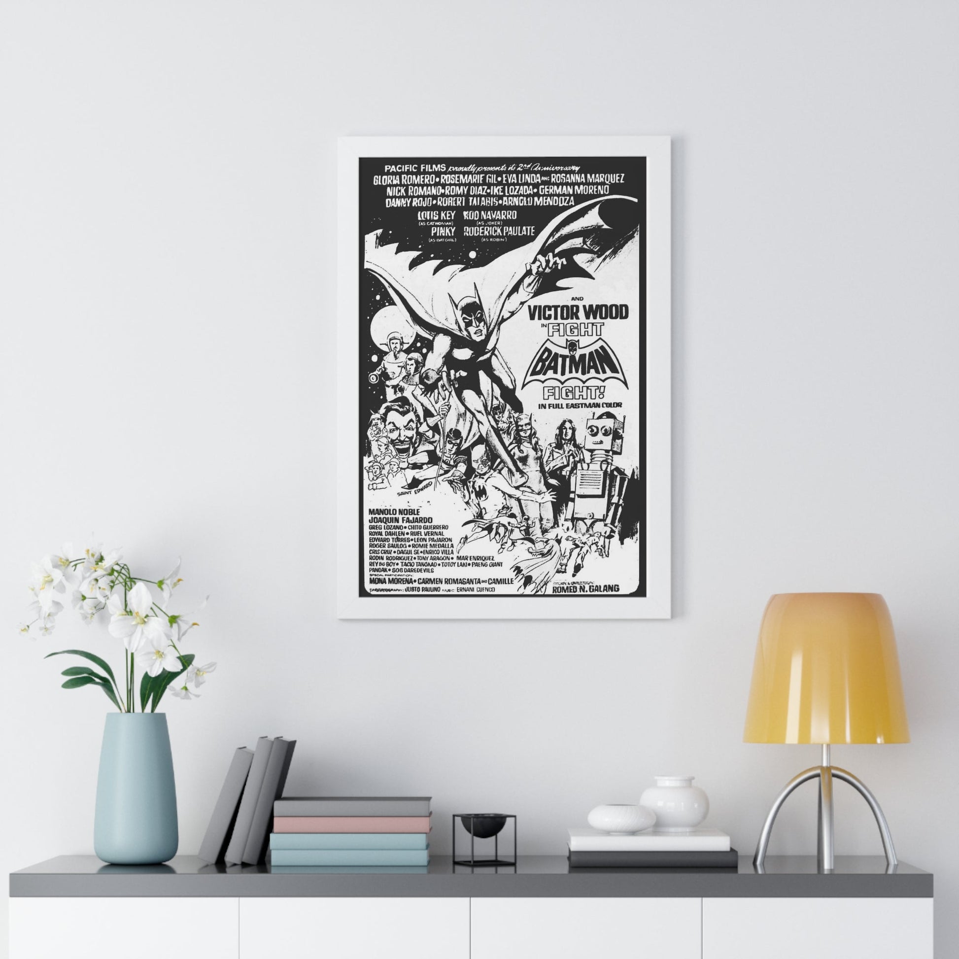 FIGHT BATMAN FIGHT 1973 - Framed Movie Poster-The Sticker Space