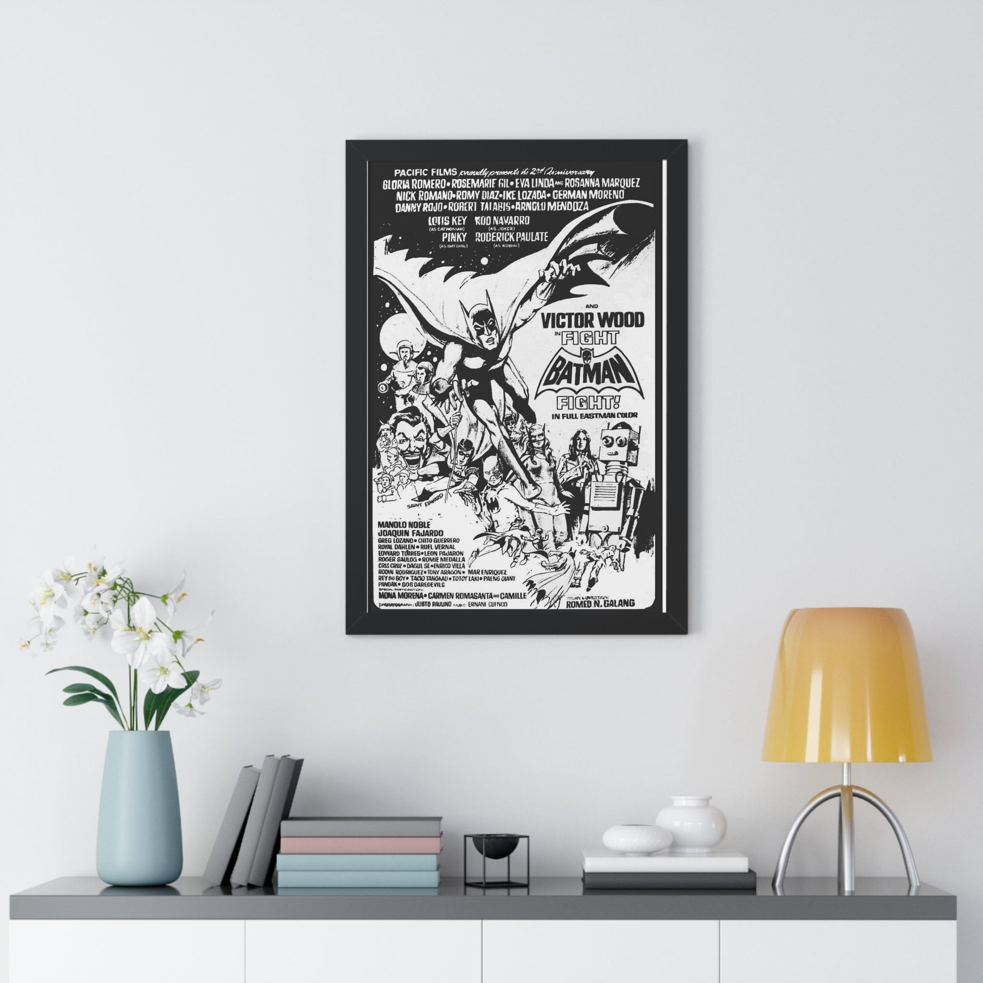 FIGHT BATMAN FIGHT 1973 - Framed Movie Poster-The Sticker Space