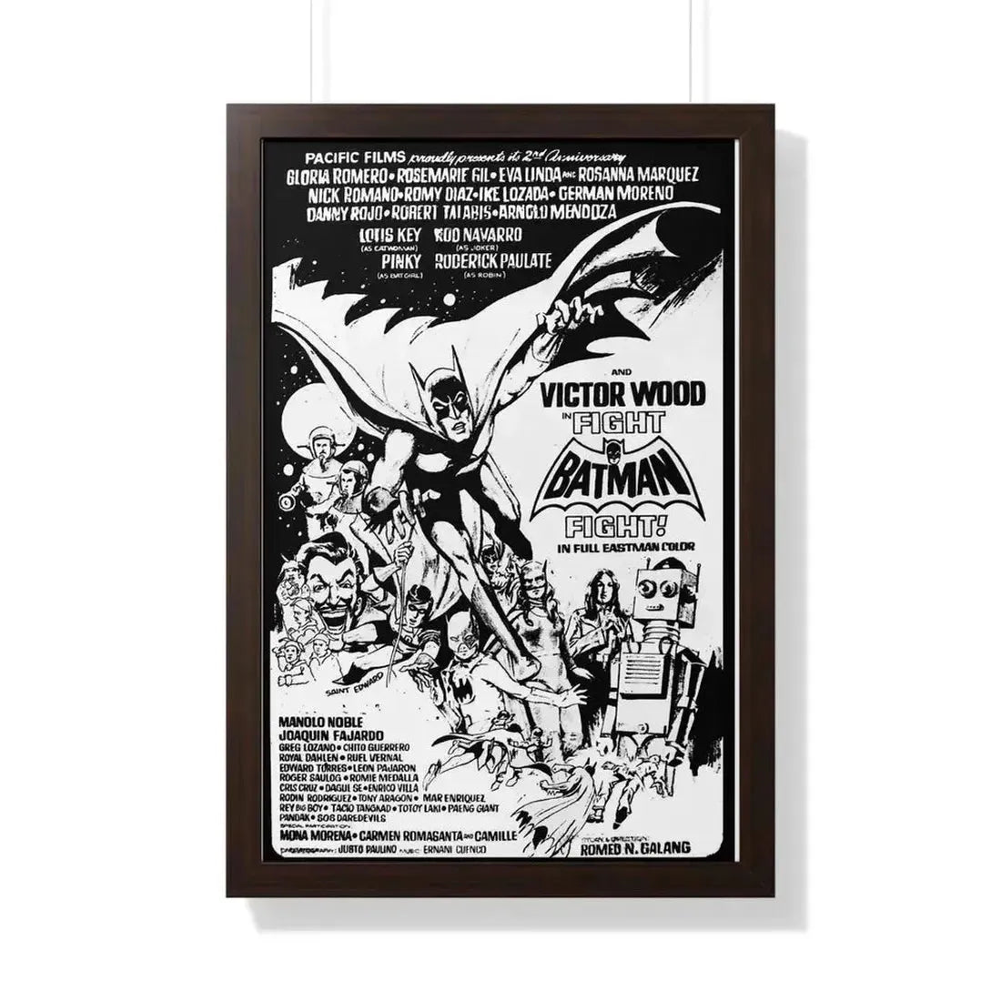 FIGHT BATMAN FIGHT 1973 - Framed Movie Poster - The Sticker Space