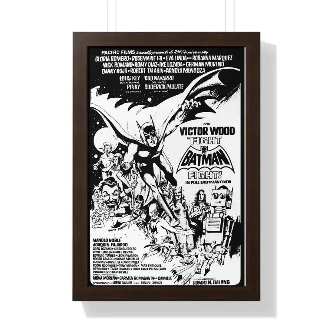 FIGHT BATMAN FIGHT 1973 - Framed Movie Poster - The Sticker Space
