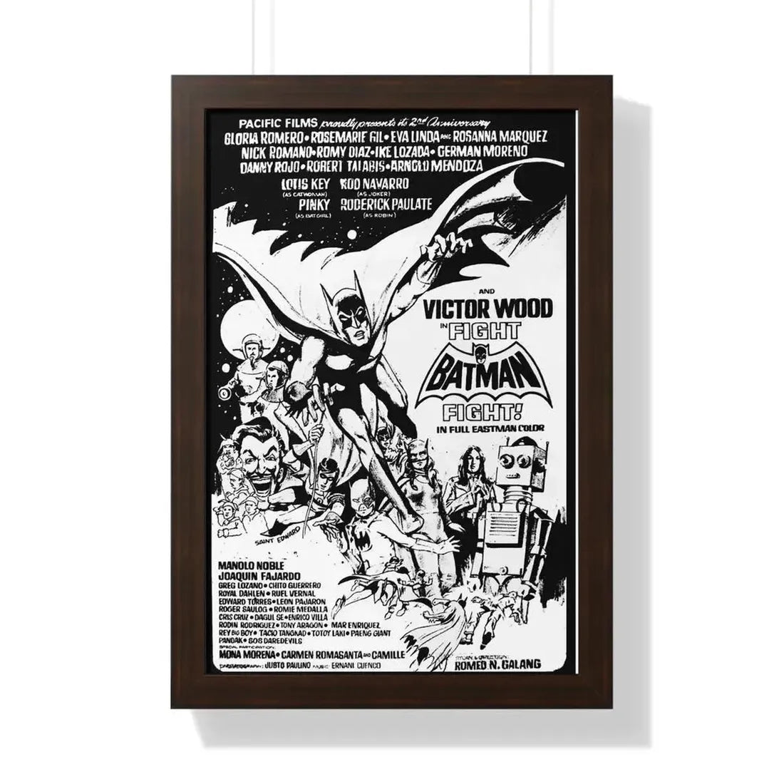 FIGHT BATMAN FIGHT 1973 - Framed Movie Poster - The Sticker Space