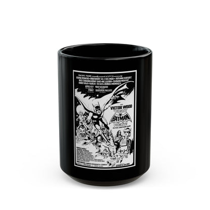 FIGHT BATMAN FIGHT 1973 Movie Poster - Black Coffee Mug-15oz-The Sticker Space