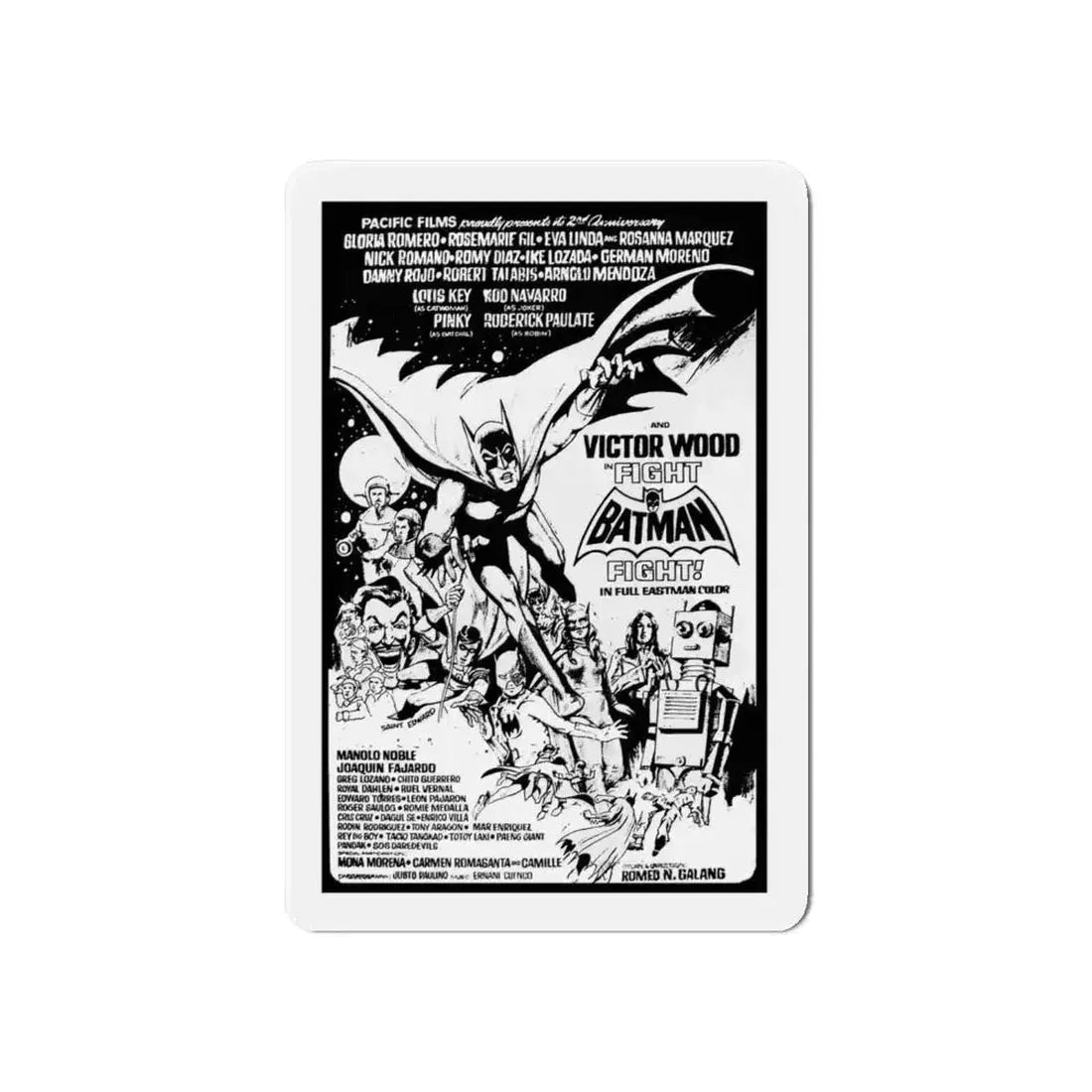 FIGHT BATMAN FIGHT 1973 Movie Poster - Refrigerator Magnet - The Sticker Space