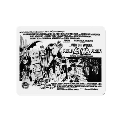 FIGHT BATMAN FIGHT (2) 1973 Movie Poster - Die-Cut Magnet-2" x 2"-The Sticker Space