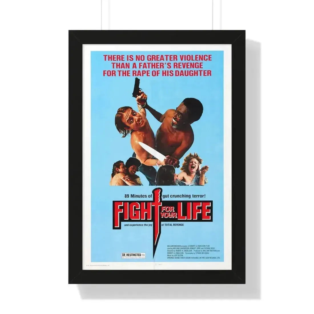 FIGHT FOR YOUR LIFE 1977 - Framed Movie Poster - The Sticker Space