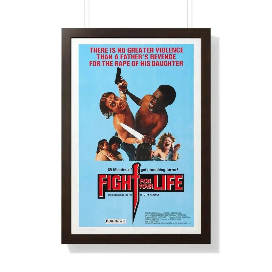 FIGHT FOR YOUR LIFE 1977 - Framed Movie Poster - The Sticker Space