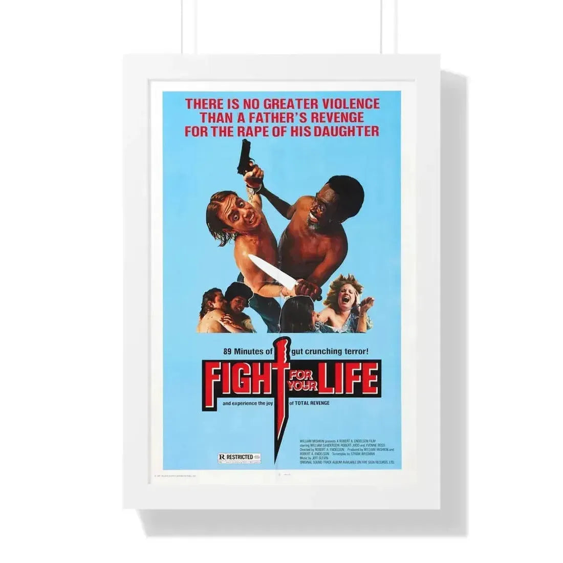 FIGHT FOR YOUR LIFE 1977 - Framed Movie Poster - The Sticker Space