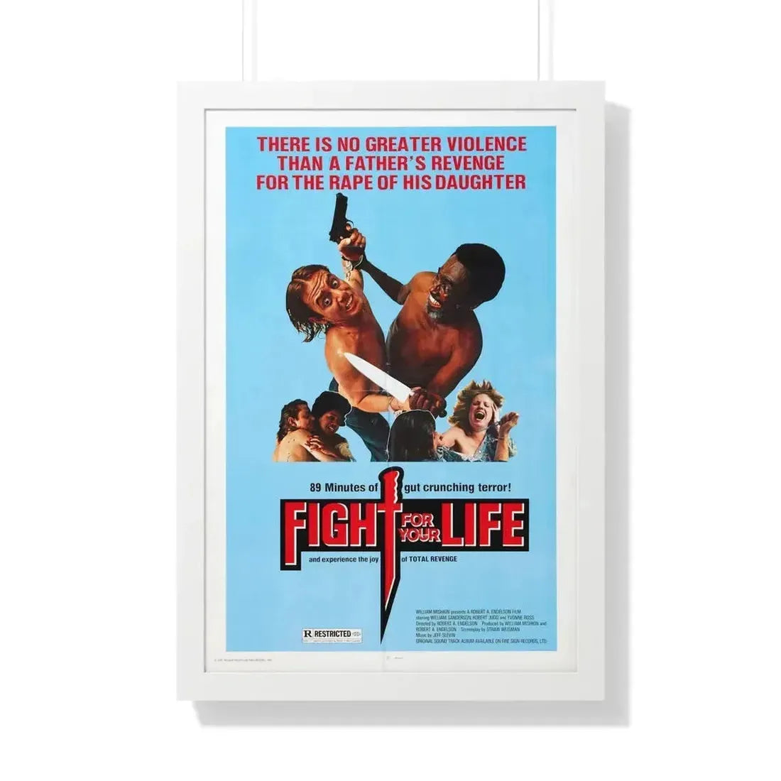 FIGHT FOR YOUR LIFE 1977 - Framed Movie Poster - The Sticker Space