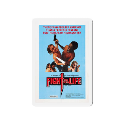 FIGHT FOR YOUR LIFE 1977 Movie Poster - Die-Cut Magnet-5" x 5"-The Sticker Space