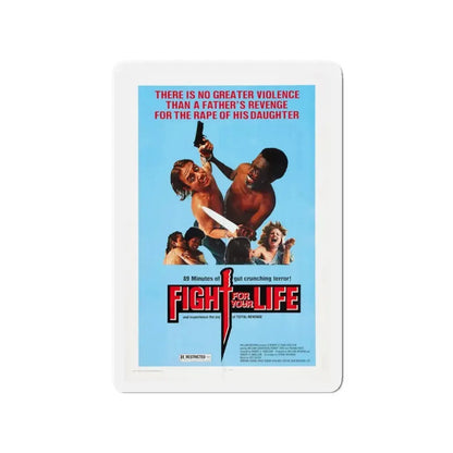 FIGHT FOR YOUR LIFE 1977 Movie Poster - Refrigerator Magnet 3 Inch - The Sticker Space