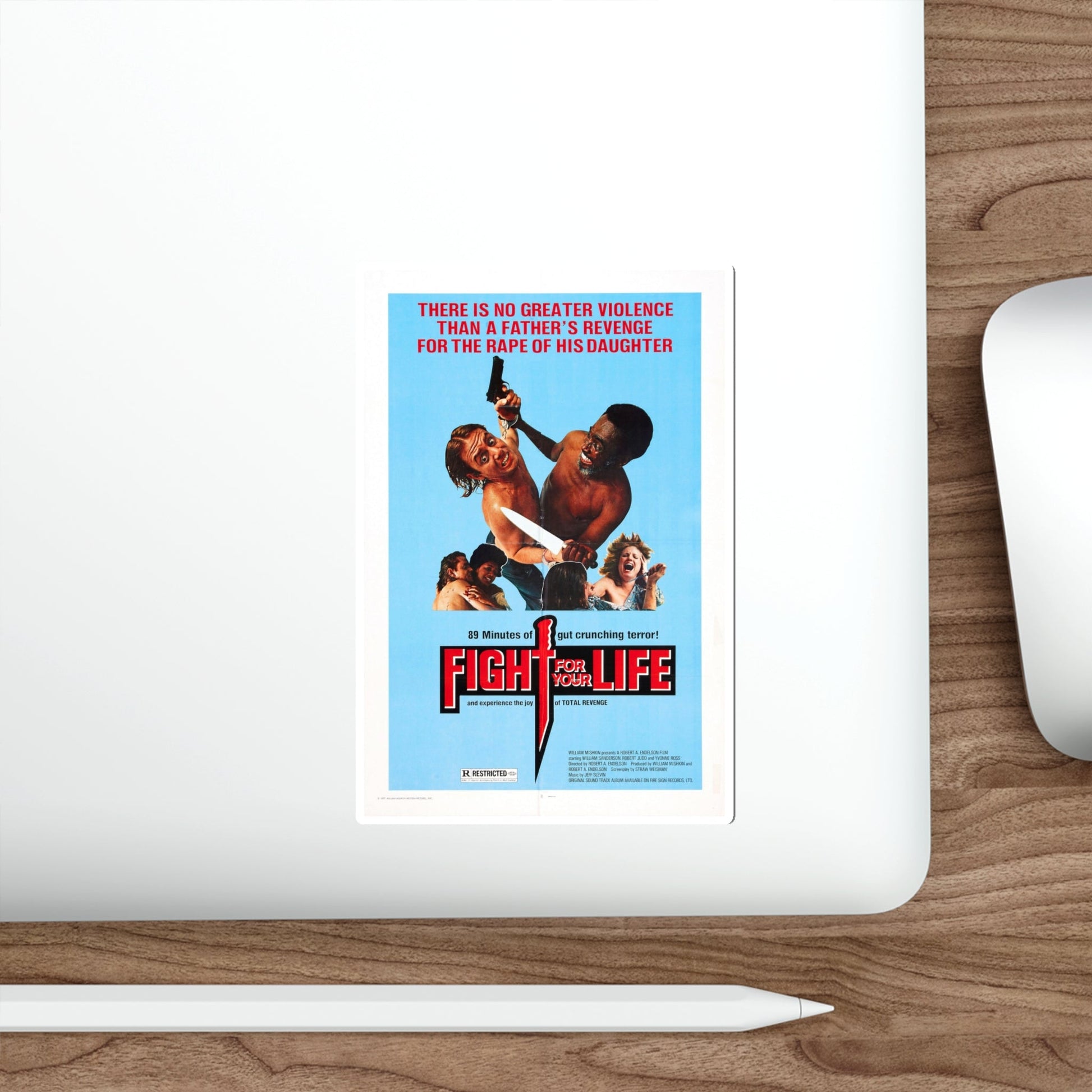 FIGHT FOR YOUR LIFE 1977 Movie Poster STICKER Vinyl Die-Cut Decal-The Sticker Space