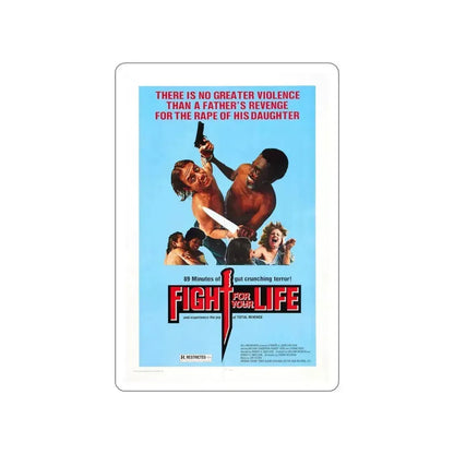 FIGHT FOR YOUR LIFE 1977 Movie Poster STICKER Vinyl Die-Cut Decal 5 Inch - The Sticker Space