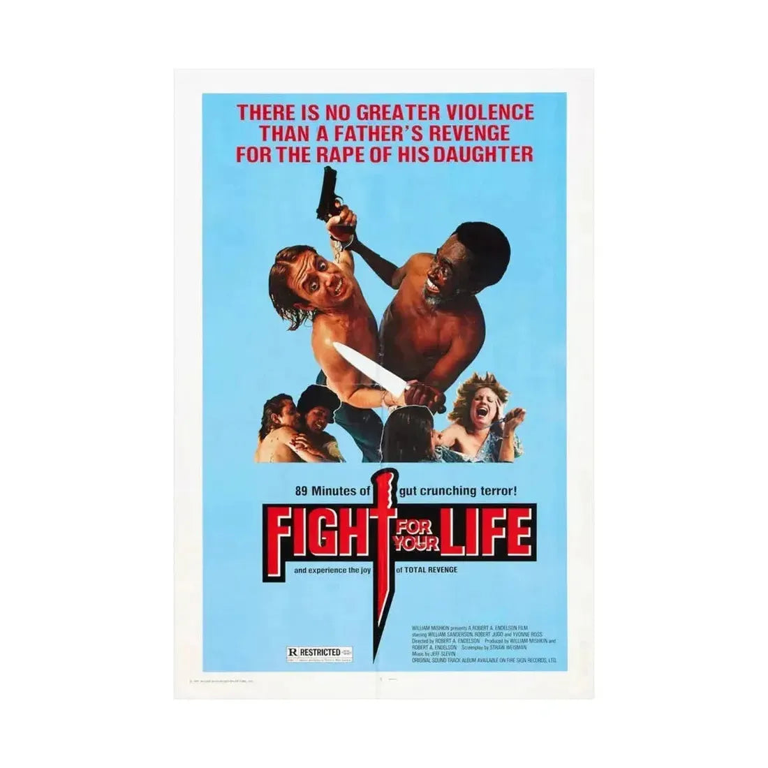 FIGHT FOR YOUR LIFE 1977 - Paper Movie Poster - The Sticker Space