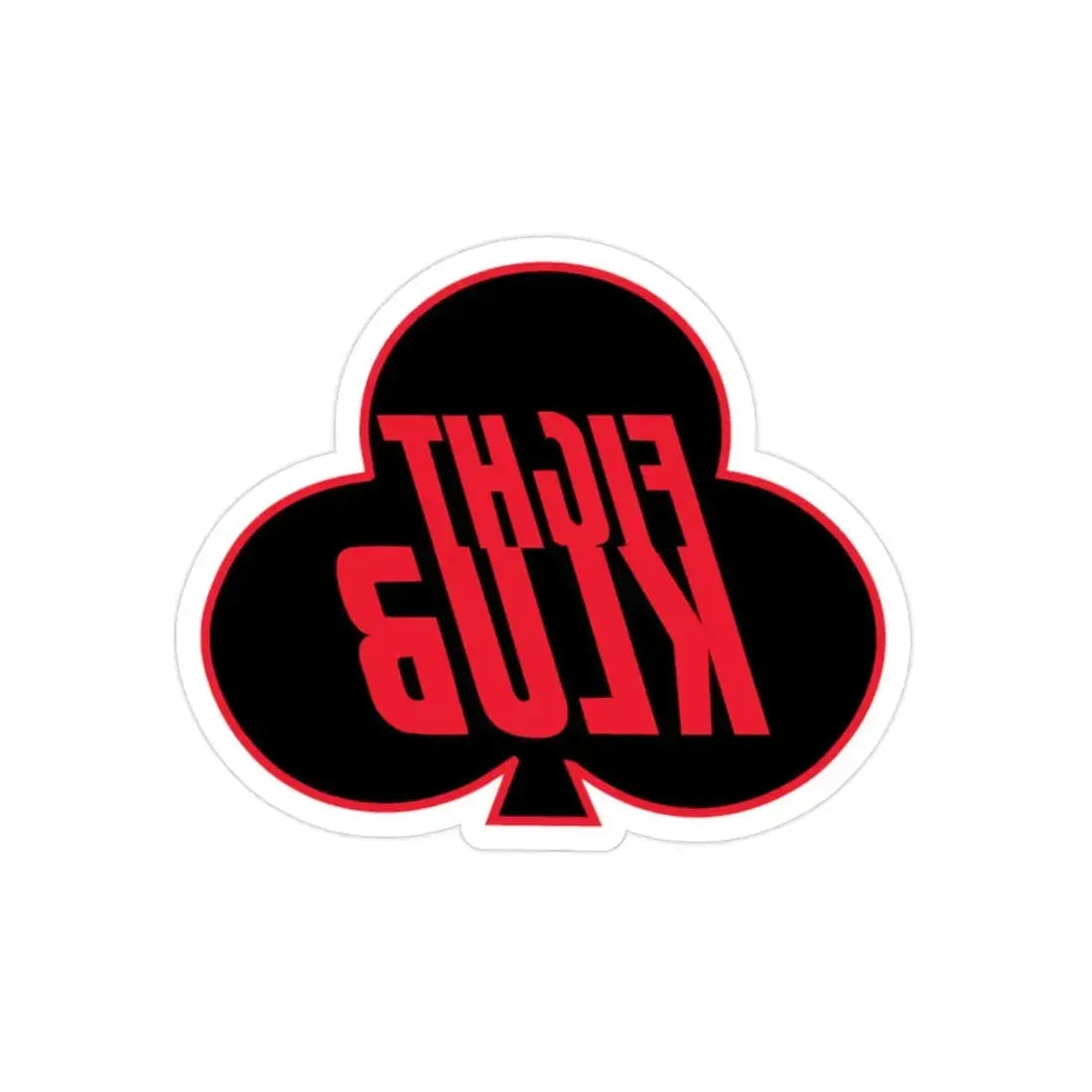 Fight Klub 414 CTS (U.S. Air Force) REVERSE PRINT Transparent Die-Cut STICKER 2 Inch Die-Cut Transparent - The Sticker Space