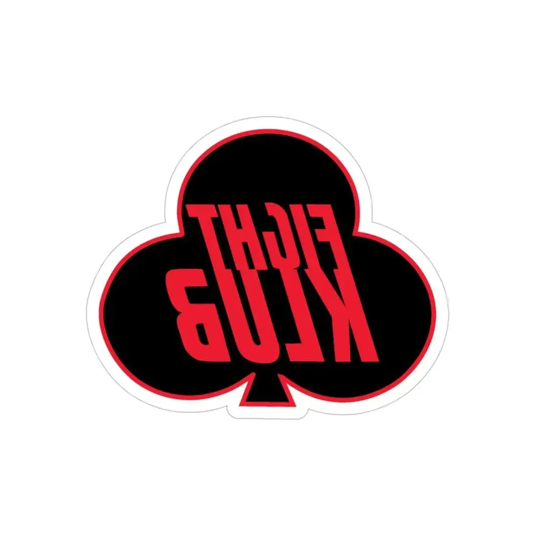 Fight Klub 414 CTS (U.S. Air Force) REVERSE PRINT Transparent Die-Cut STICKER 4 Inch Die-Cut Transparent - The Sticker Space