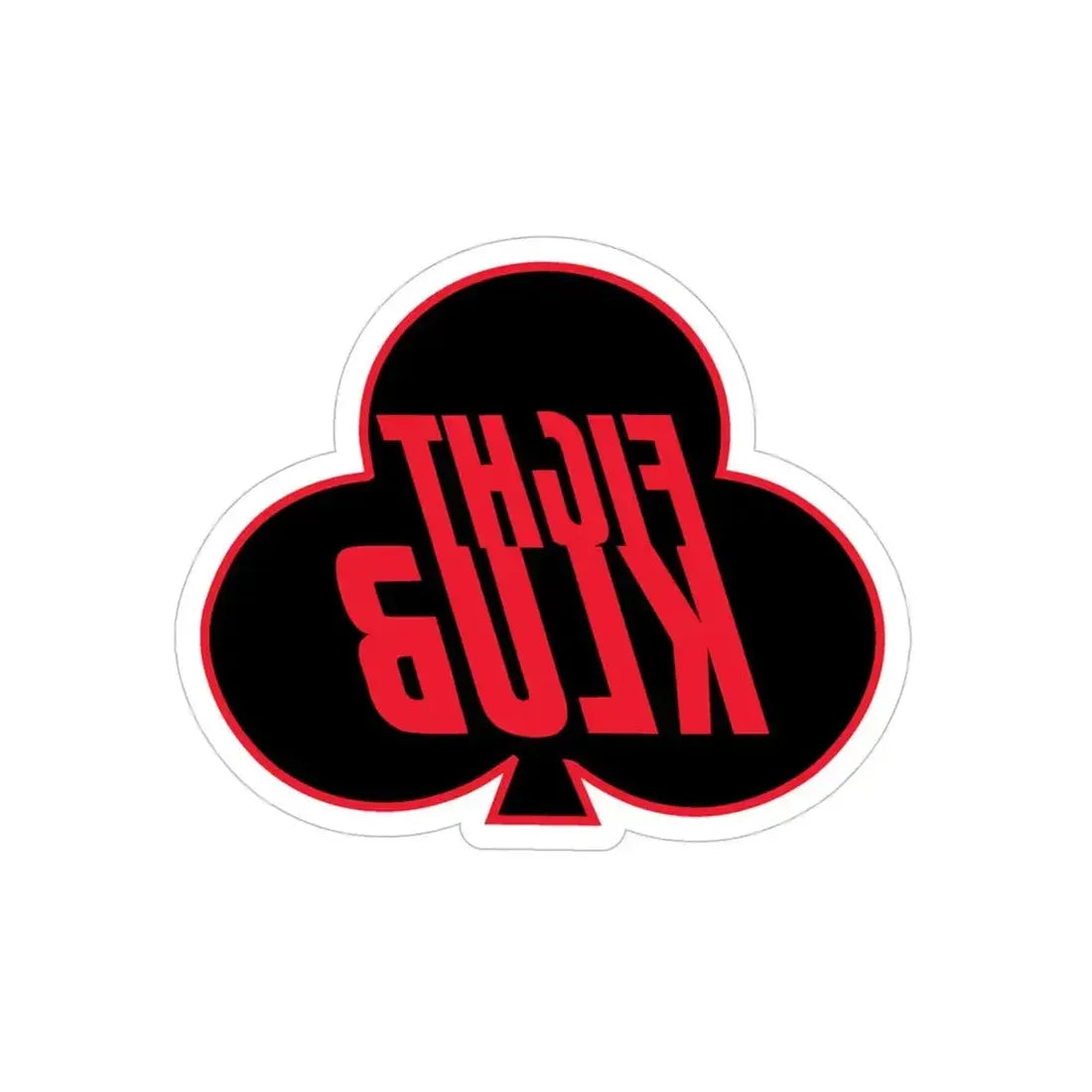 Fight Klub 414 CTS (U.S. Air Force) REVERSE PRINT Transparent Die-Cut STICKER 6 Inch Die-Cut Transparent - The Sticker Space