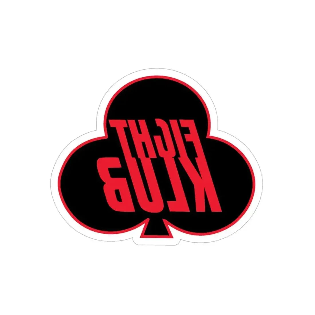 Fight Klub 414 CTS (U.S. Air Force) REVERSE PRINT Transparent Die-Cut STICKER - The Sticker Space