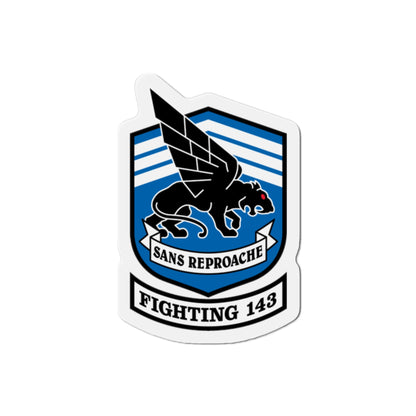 Fighting 143 Sans Reproache (U.S. Navy) Die-Cut Magnet-2" x 2"-The Sticker Space