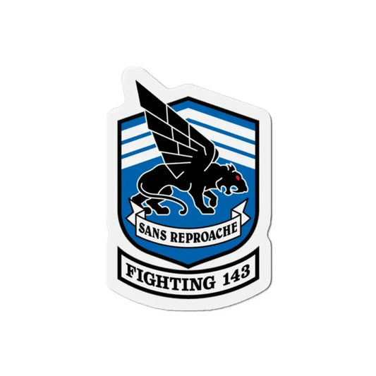 Fighting 143 Sans Reproache (U.S. Navy) Refrigerator Magnet 2 Inch - The Sticker Space