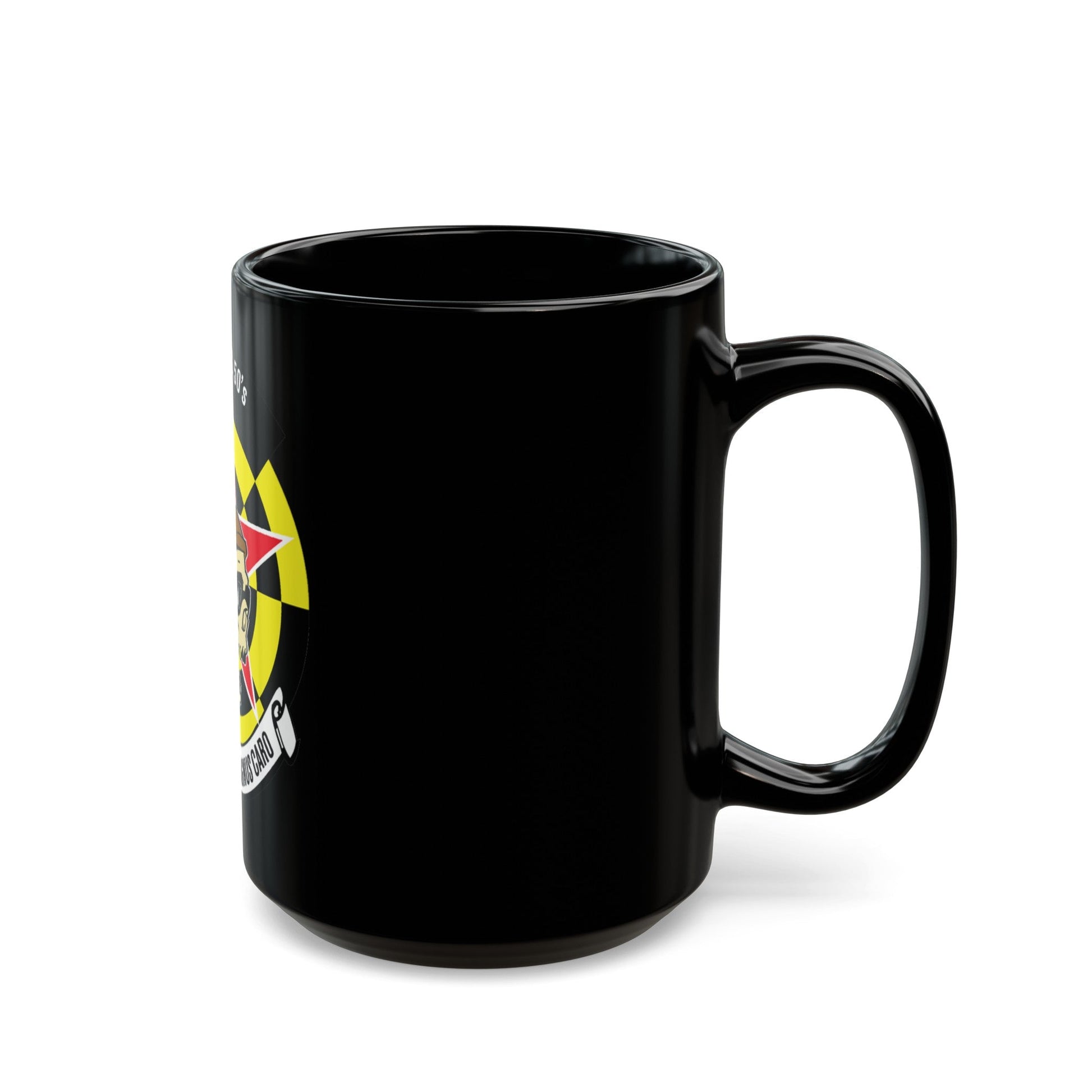 Fighting 50's (U.S. Navy) Black Coffee Mug-The Sticker Space