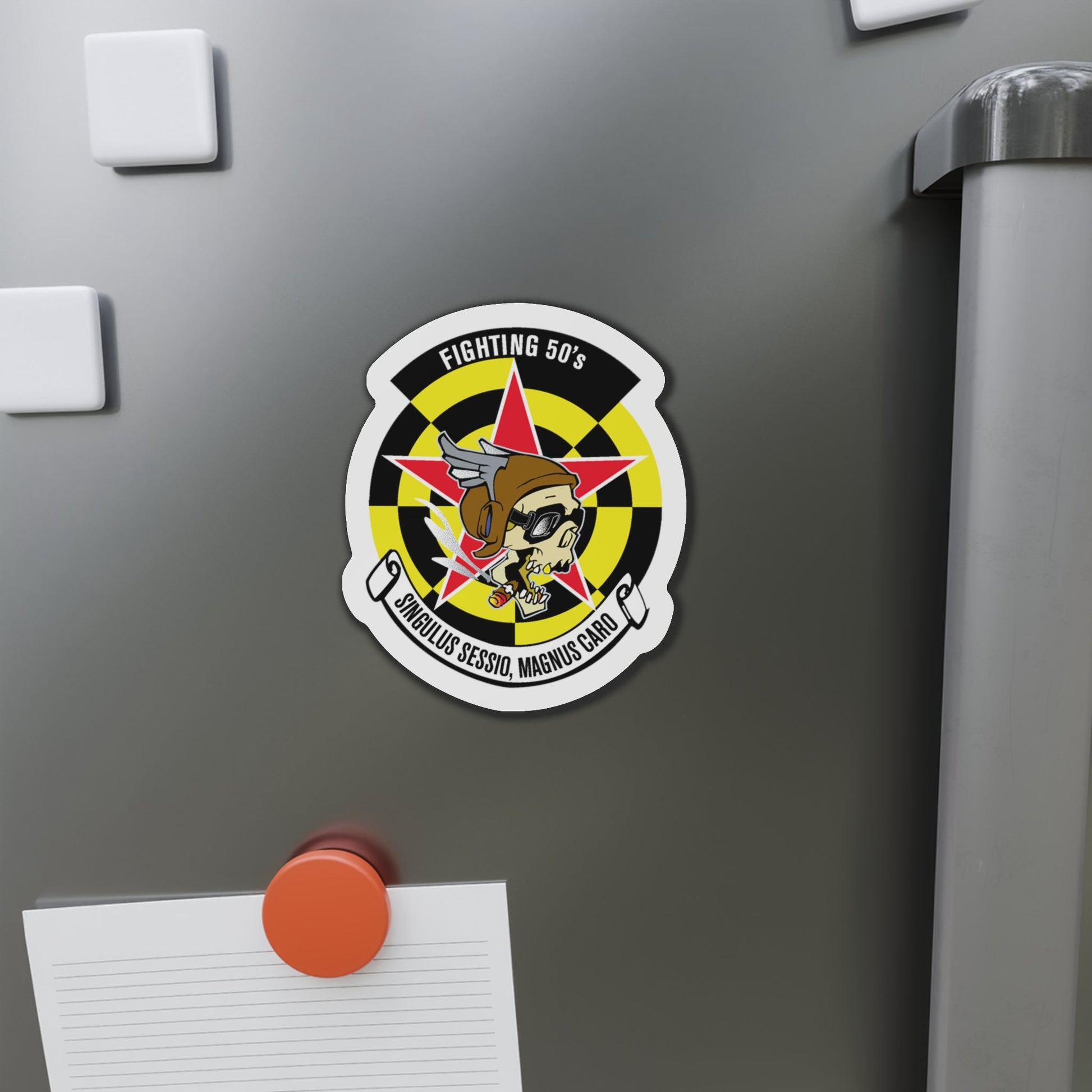 Fighting 50's (U.S. Navy) Die-Cut Magnet-The Sticker Space