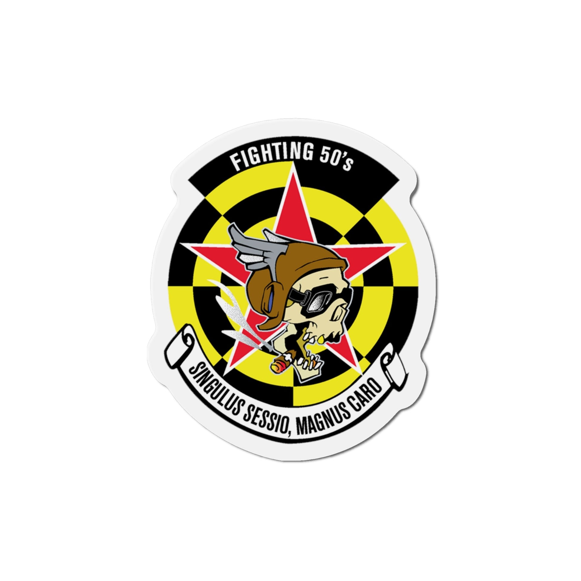 Fighting 50's (U.S. Navy) Die-Cut Magnet-The Sticker Space