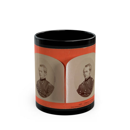 Fighting Joe Hooker (U.S. Civil War) Black Coffee Mug-11oz-The Sticker Space