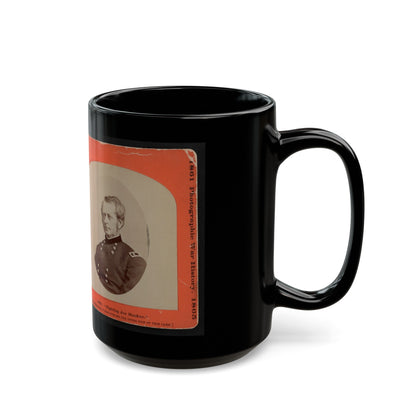 Fighting Joe Hooker (U.S. Civil War) Black Coffee Mug-The Sticker Space