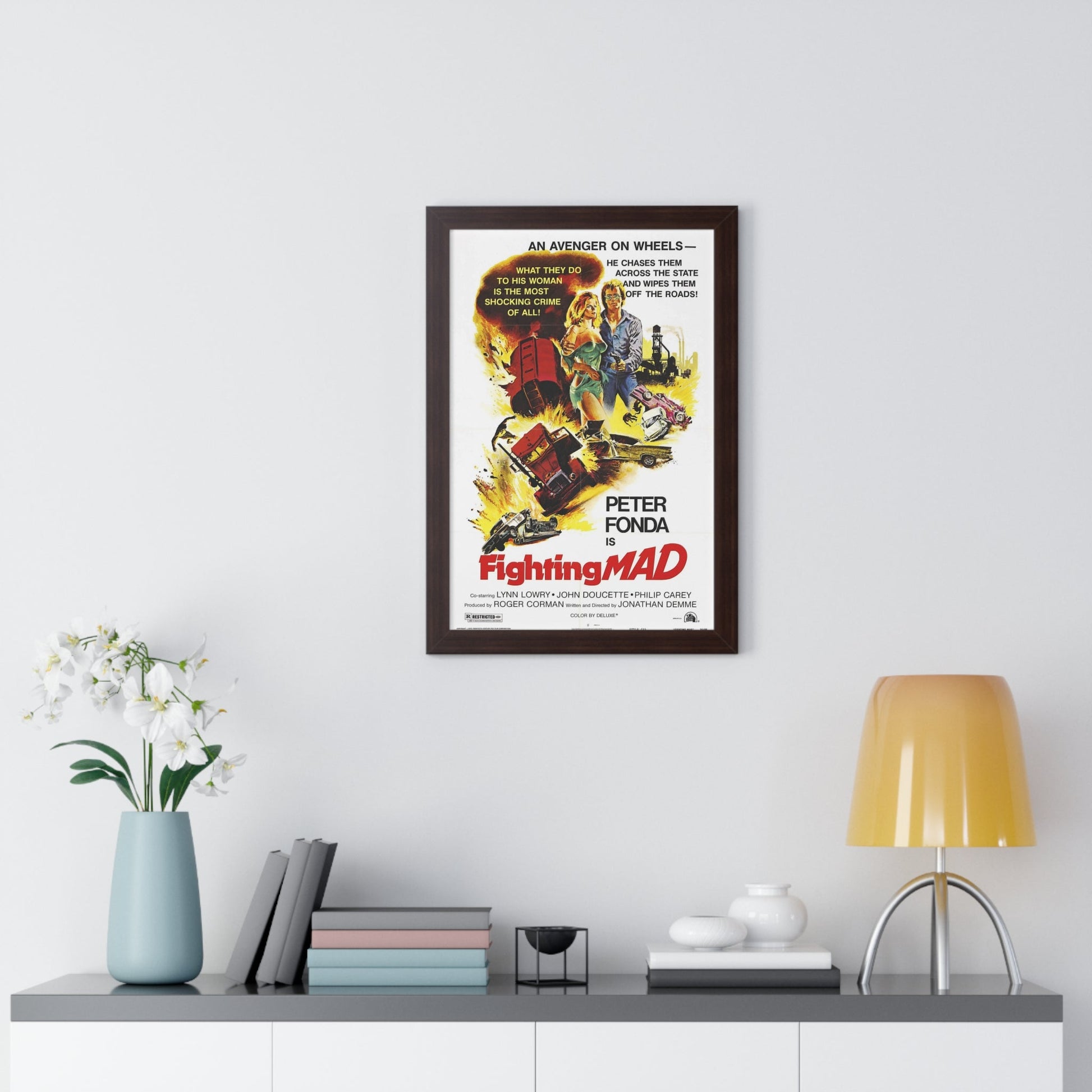 FIGHTING MAD 1978 - Framed Movie Poster-The Sticker Space