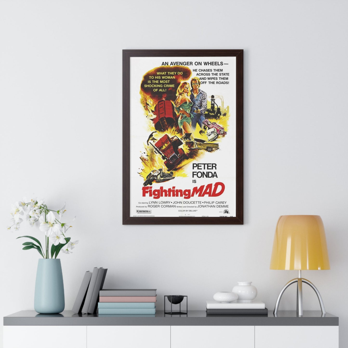 FIGHTING MAD 1978 - Framed Movie Poster-The Sticker Space