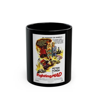 FIGHTING MAD 1978 Movie Poster - Black Coffee Mug-11oz-The Sticker Space