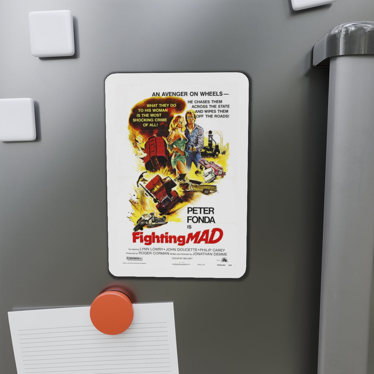 FIGHTING MAD 1978 Movie Poster - Die-Cut Magnet-The Sticker Space