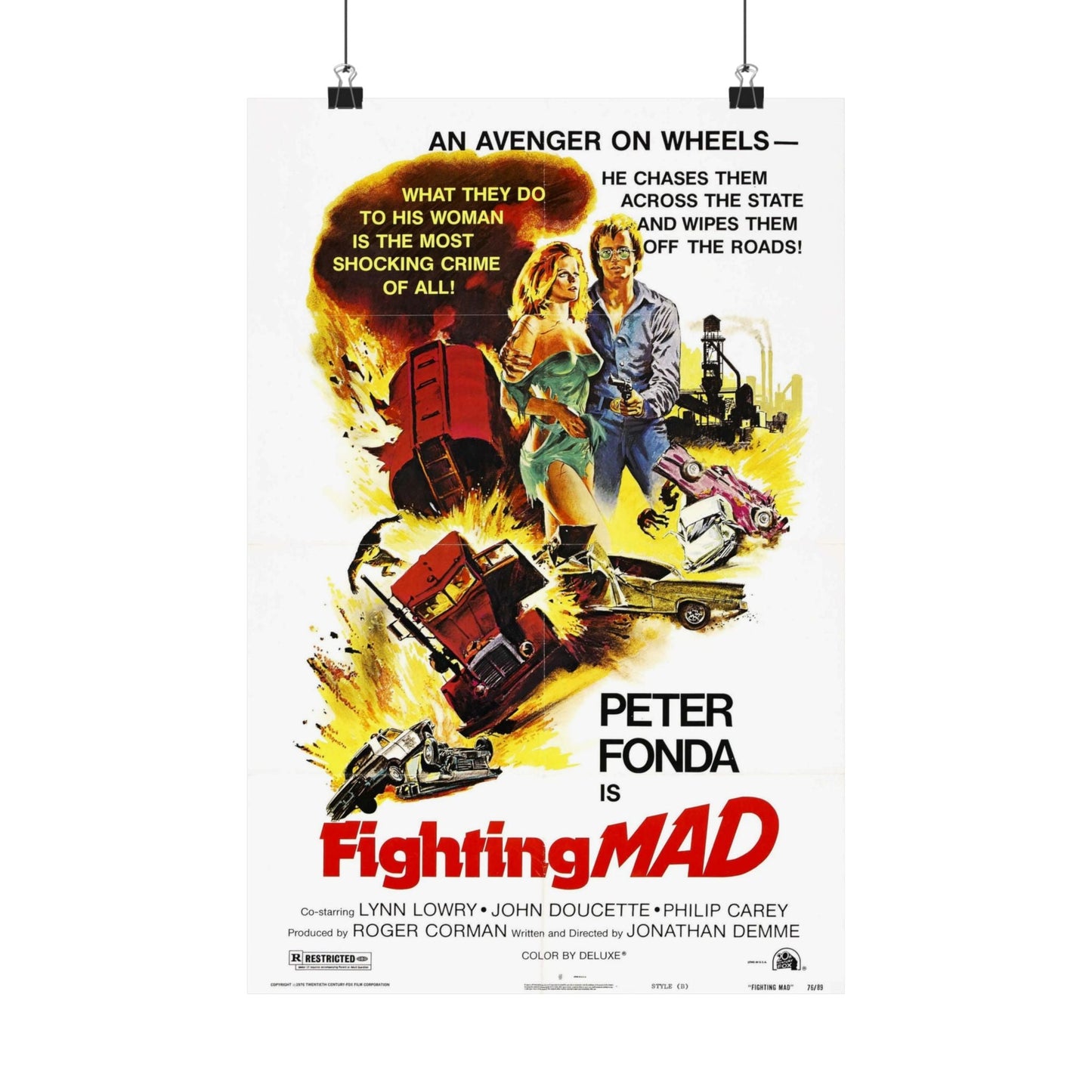 FIGHTING MAD 1978 - Paper Movie Poster-12″ x 18″-The Sticker Space