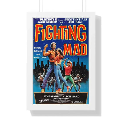 FIGHTING MAD (DEATH FORCE) 1978 - Framed Movie Poster 16″ x 24″ White - The Sticker Space