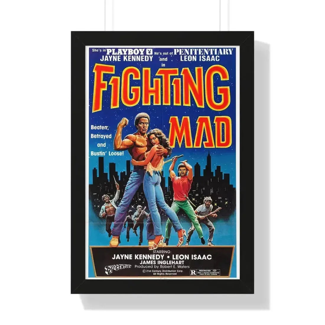 FIGHTING MAD (DEATH FORCE) 1978 - Framed Movie Poster - The Sticker Space