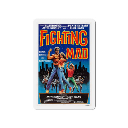 FIGHTING MAD (DEATH FORCE) 1978 Movie Poster - Die-Cut Magnet-5" x 5"-The Sticker Space