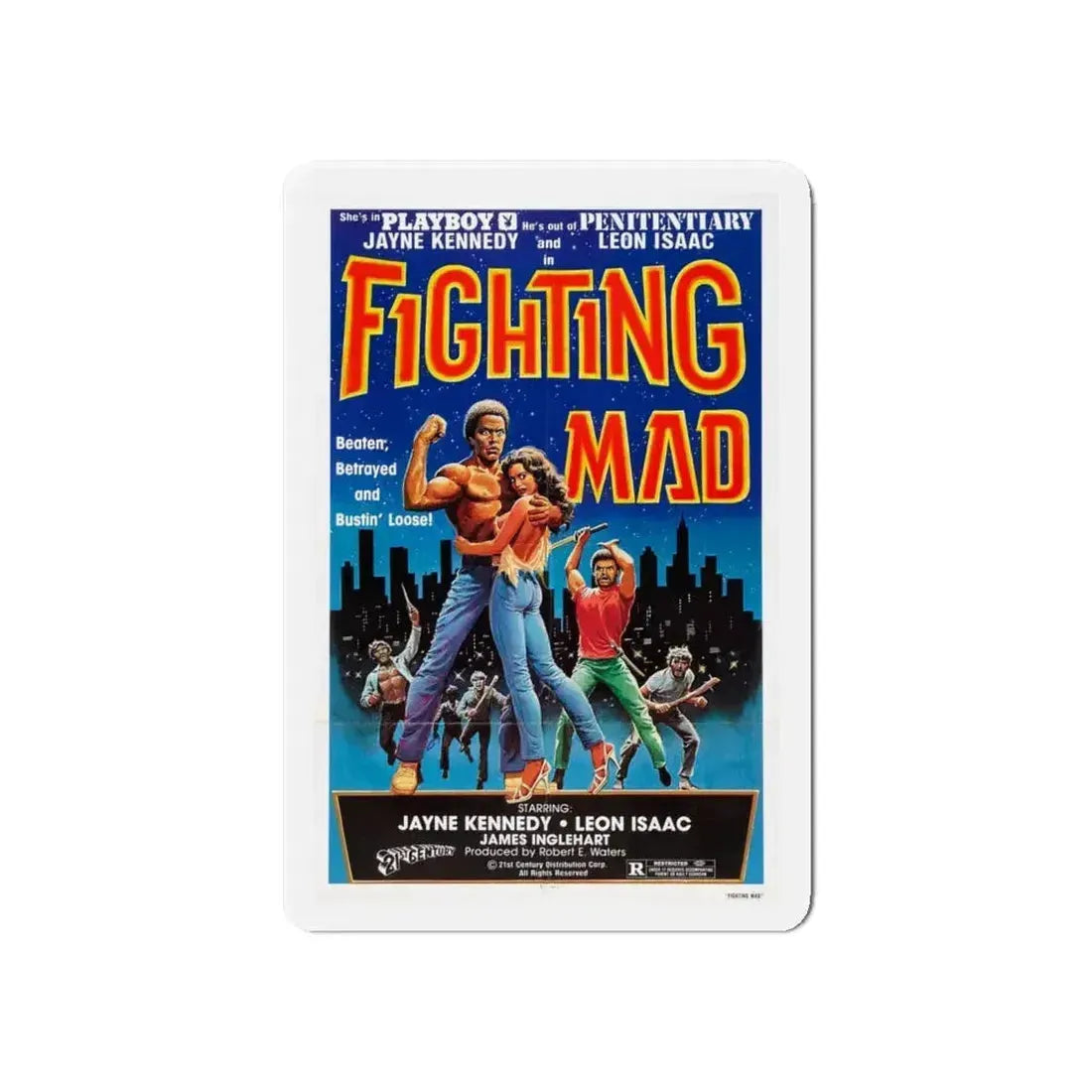 FIGHTING MAD (DEATH FORCE) 1978 Movie Poster - Refrigerator Magnet - The Sticker Space