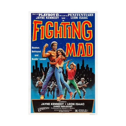 FIGHTING MAD (DEATH FORCE) 1978 - Paper Movie Poster - The Sticker Space