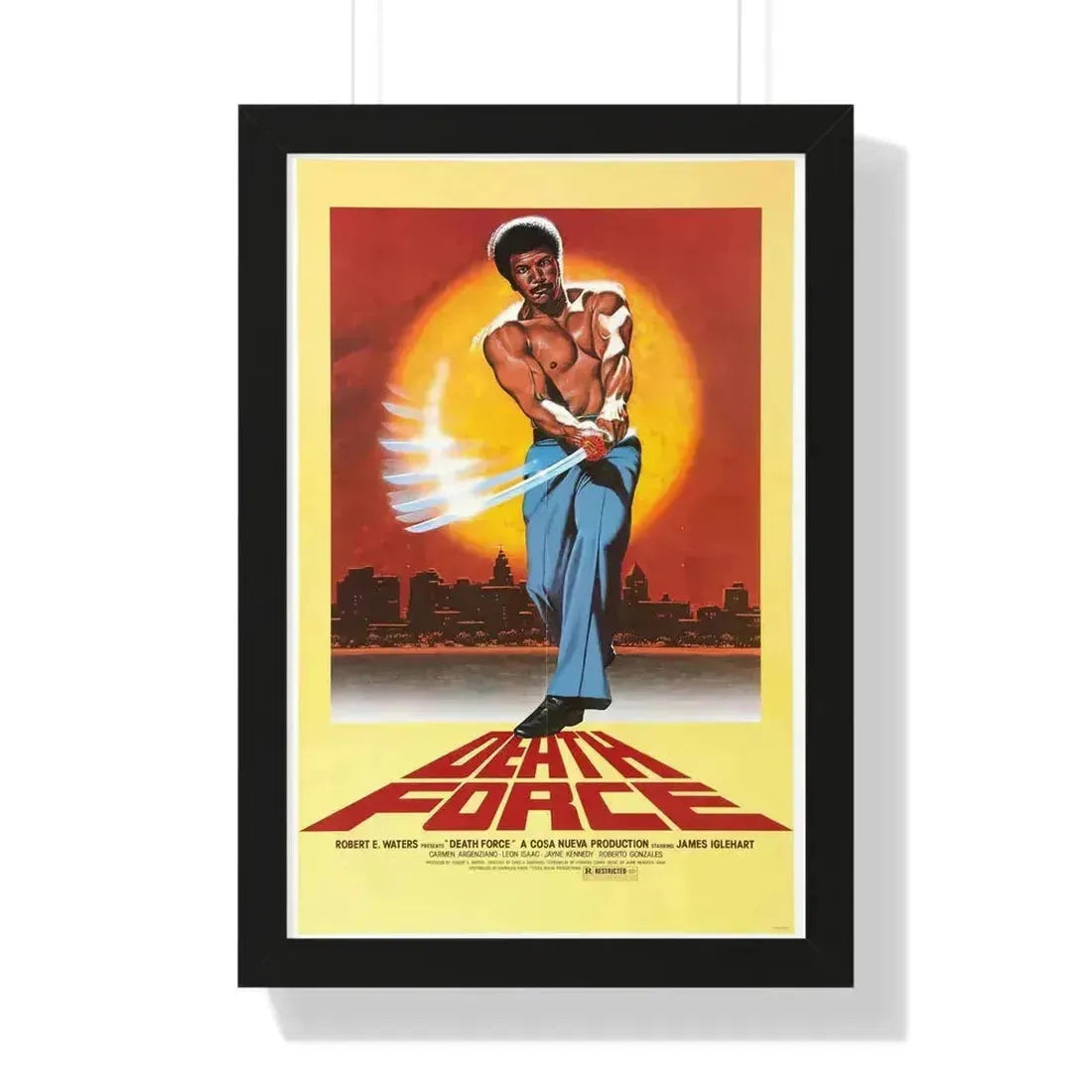 FIGHTING MAD (DEATH FORCE) (2) 1978 - Framed Movie Poster 16″ x 24″ Black - The Sticker Space