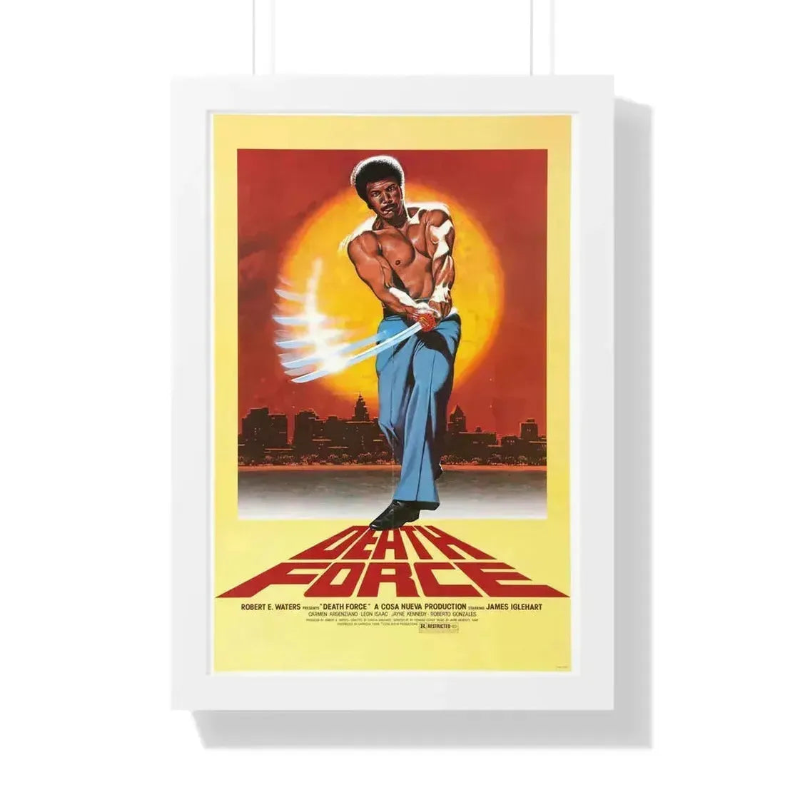 FIGHTING MAD (DEATH FORCE) (2) 1978 - Framed Movie Poster 16″ x 24″ White - The Sticker Space