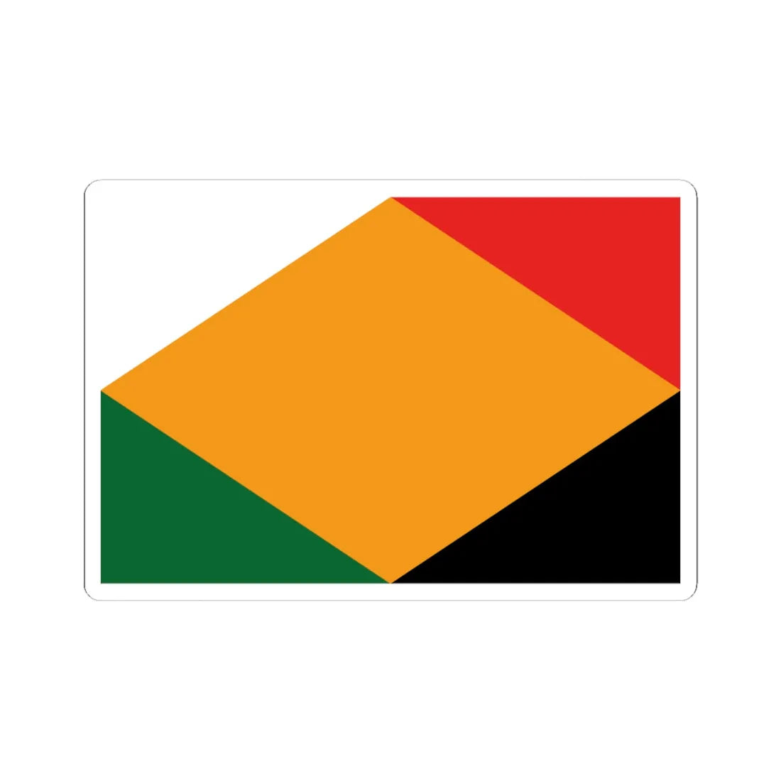 Filastin Newspaper Palestine Flag Proposal alt 1 1929 (Palestine) STICKER Vinyl Kiss-Cut Decal 6 Inch White - The Sticker Space