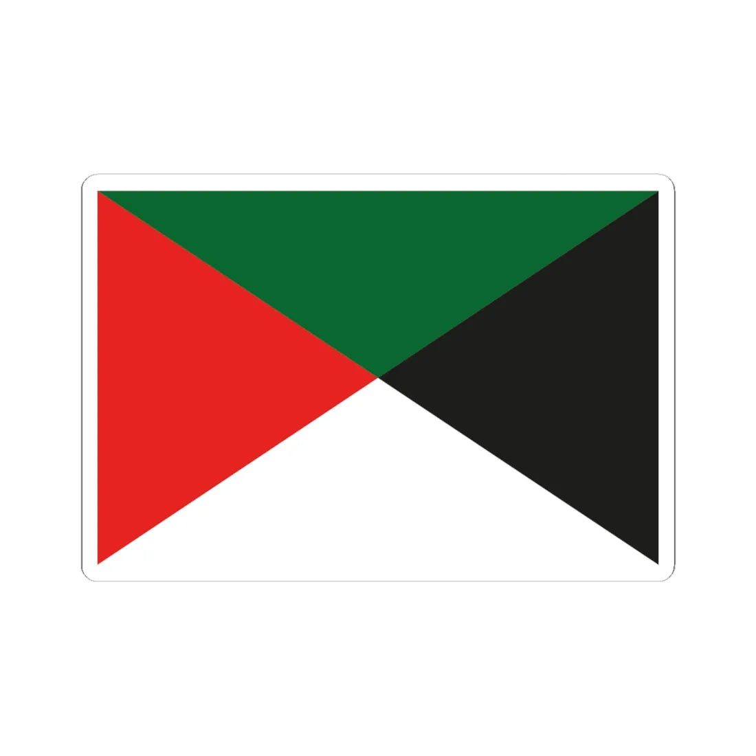 Filastin Newspaper Palestine Flag Proposal alt 2 1929 (Palestine) STICKER Vinyl Kiss-Cut Decal 6 Inch White - The Sticker Space