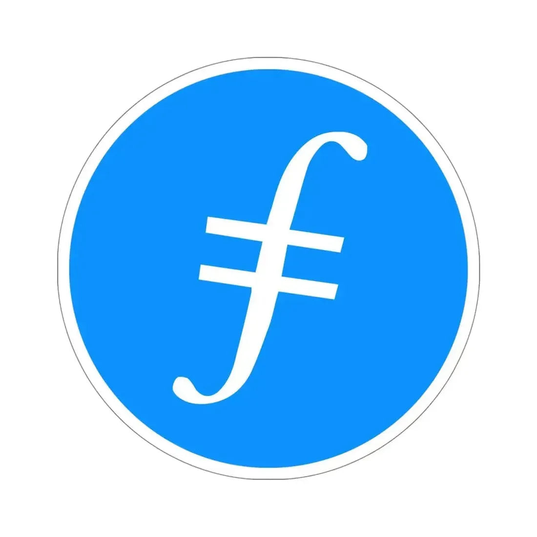 FILECOIN FIL (Cryptocurrency) STICKER Vinyl Die-Cut Decal - The Sticker Space
