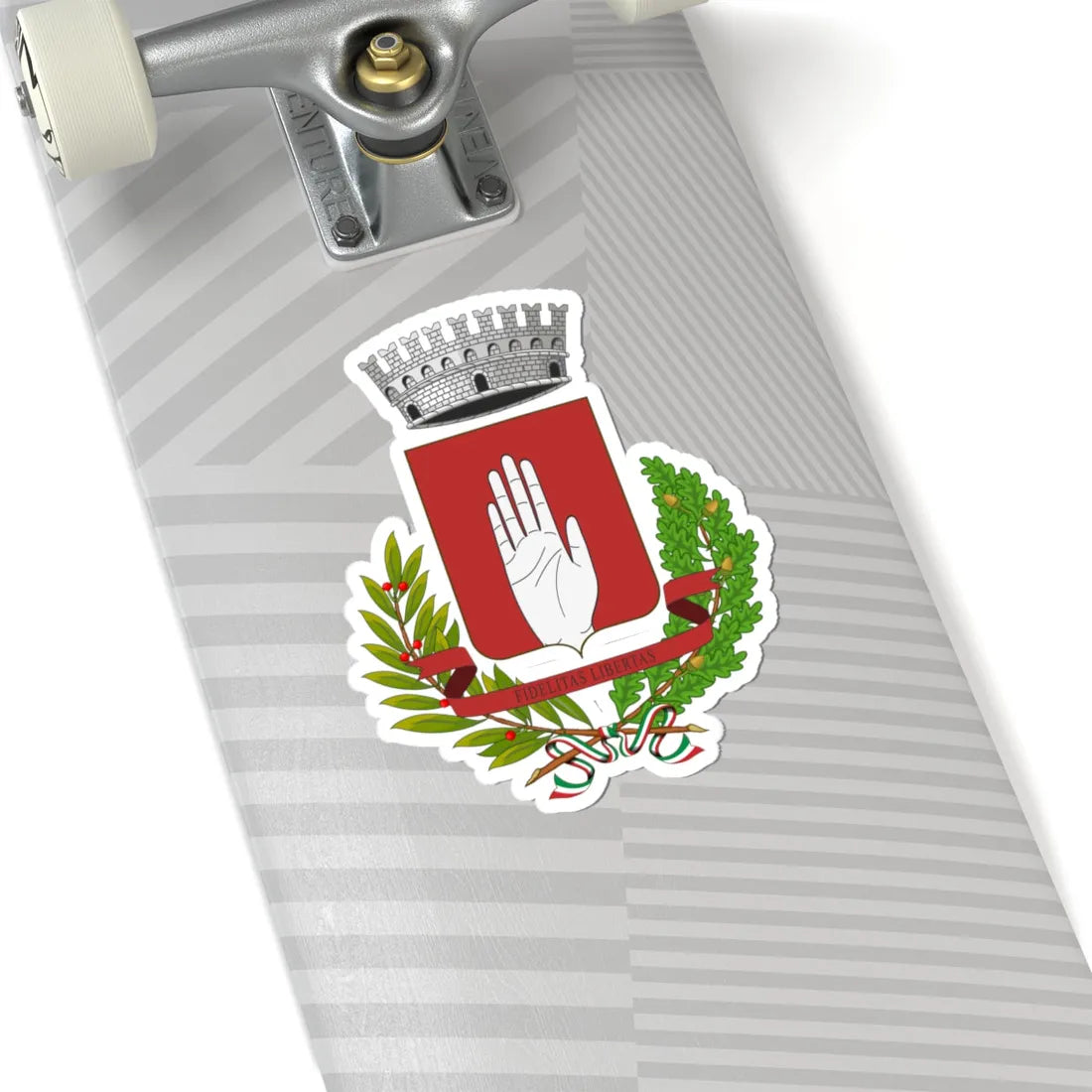 Filetto Italia-Stemma (Italy) (Coat of Arms) STICKER Vinyl Kiss-Cut Decal - The Sticker Space