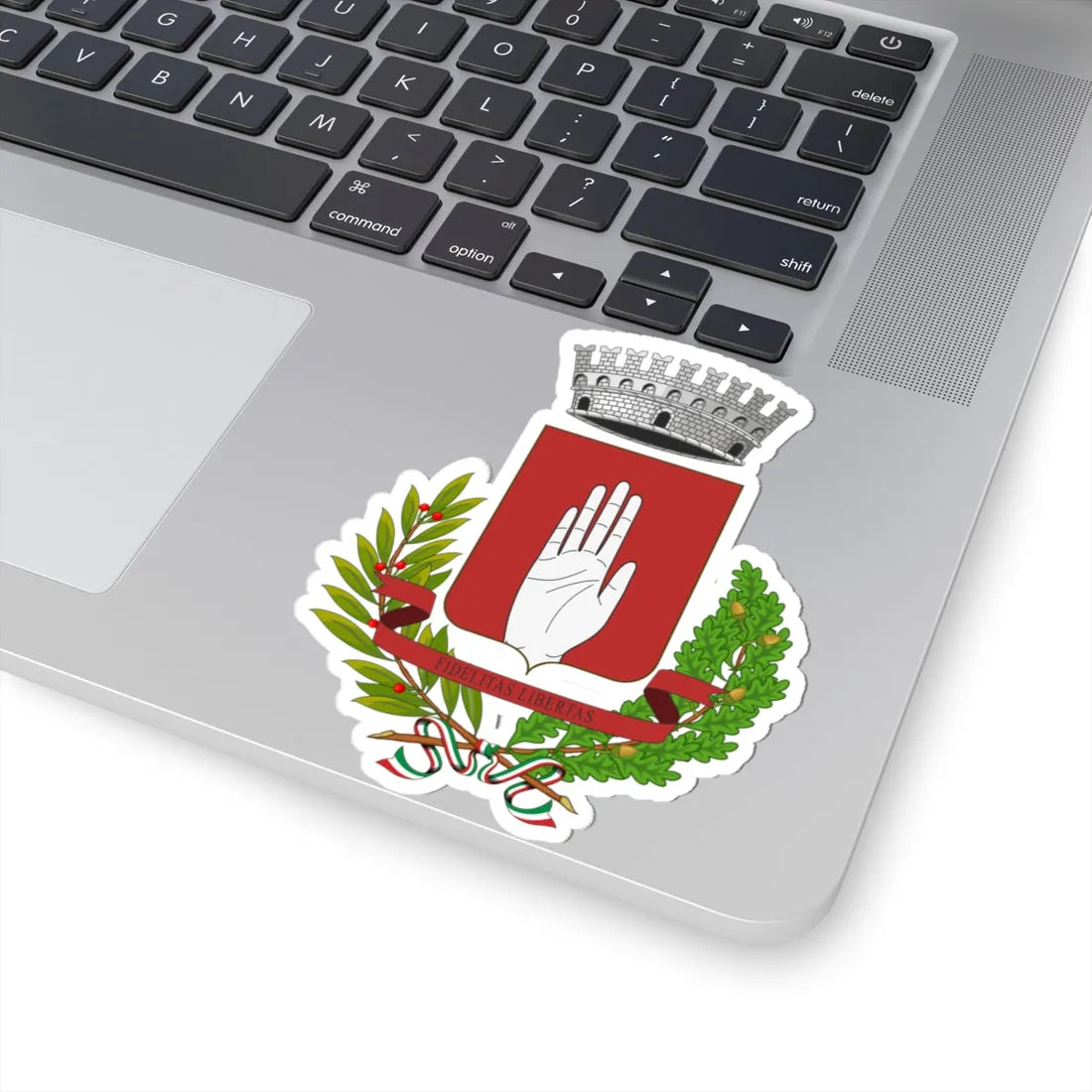 Filetto Italia-Stemma (Italy) (Coat of Arms) STICKER Vinyl Kiss-Cut Decal - The Sticker Space