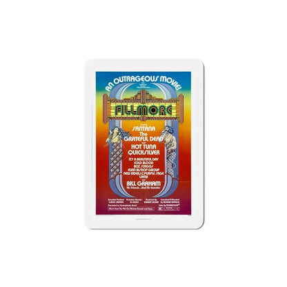 Fillmore 1972 Movie Poster Refrigerator Magnet 5 Inch - The Sticker Space