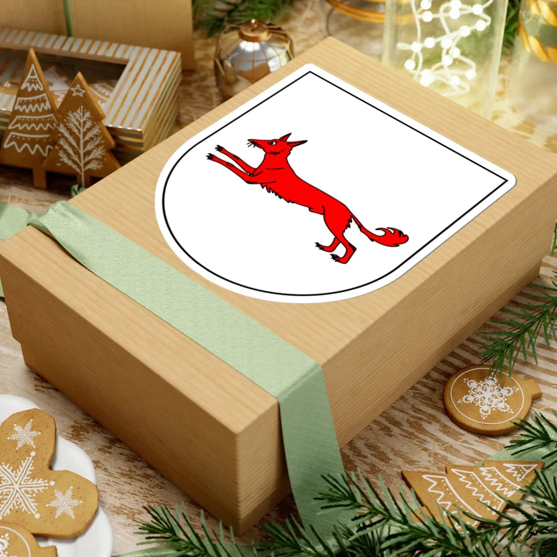 FIN COA Alopaeus (Russia) (Coat of Arms) STICKER Vinyl Kiss-Cut Decal - The Sticker Space