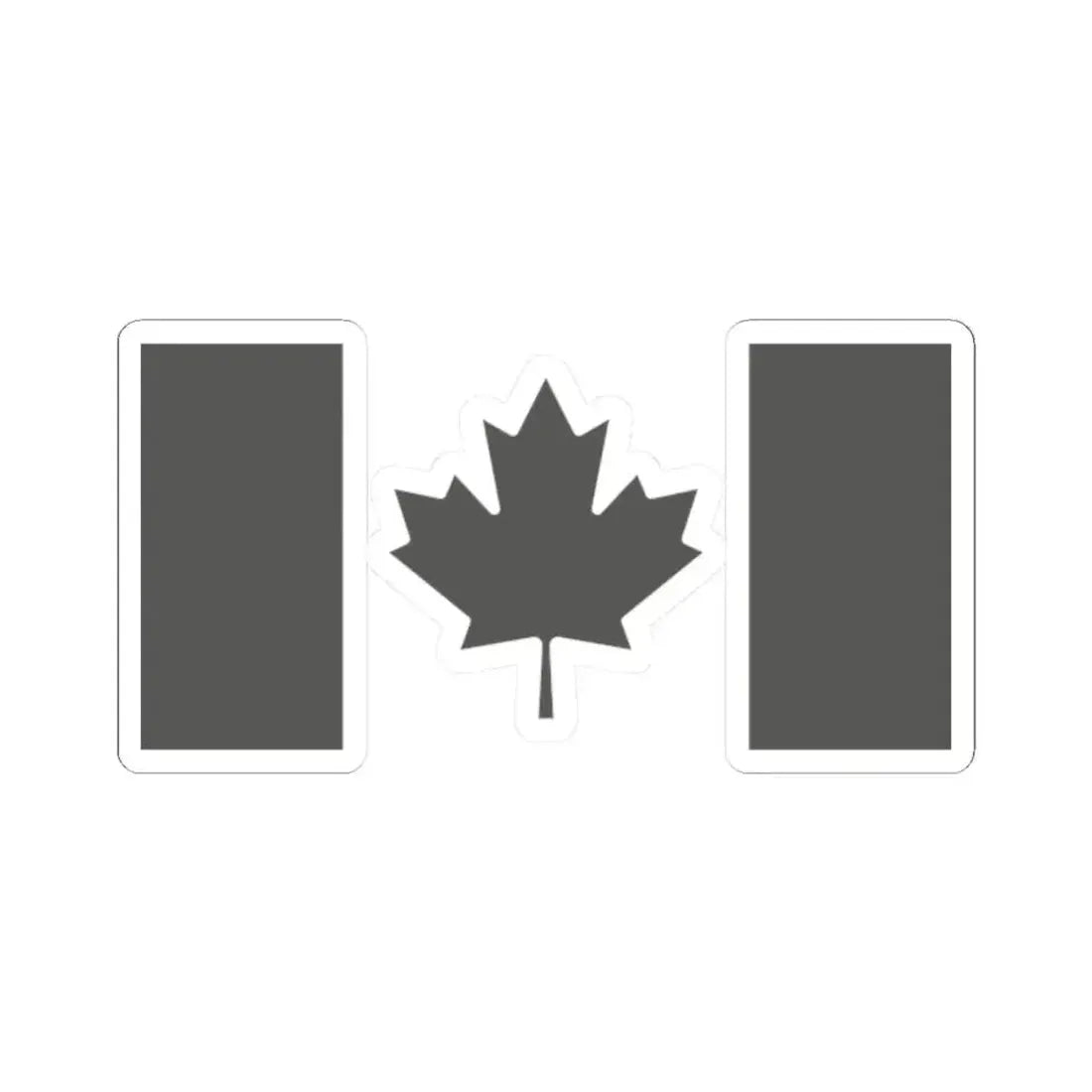 Fin Flash of Canada  Low Visibility (Canada) STICKER Vinyl Kiss-Cut Decal 2 Inch White - The Sticker Space